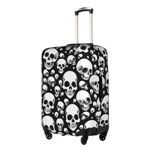 Skulls Print Luggage Cover For Suitcases, Travel Case Protector, Simple & Convenient Installation2