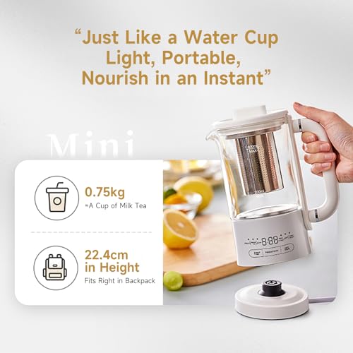 Olla eléctrica Bear HK-5L06P04 con infusor 0.6L blanca miniatura 4