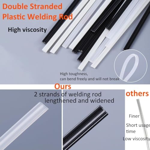 150W Upgraded Plastic Welder Kit,1000PCS Hot Stapler Welding Machine Car Bumper Repair Kit,2 in 1 Plastic Welder Soldering Gun with Weld Rods,6 Types Staples for Bumper/Kayak/Plastic Product Repairs by Ghguole - Image 6