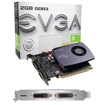 Evga 02G-P4-2742-KR GEFORCE GT740 SC 1SLOT PCIE 2GB DDR3 HDMI DVI-V DVI-D 1334MHZ