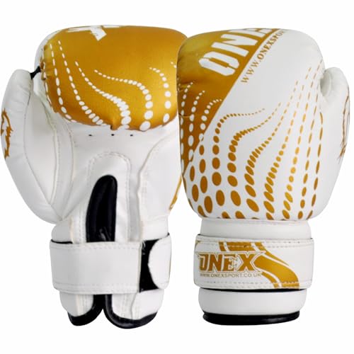 Boxing Gloves 6oz Boxing Gloves for Training Punching Sparring Bag Gloves Punch Bag Mitts Muay Thai Kickboxing MMA Martial Arts Workout Kids Juniors Girls and Boys (Gold kids)