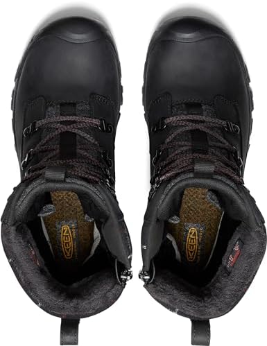 KEEN Women's Greta Tall Classic Waterproof Snow Boot, Black/Black Plaid, 6.5 | Image 4