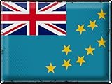 Femer Blechschild Flagge Tuvalu 40x30cm Retro Flag of Tuvalu