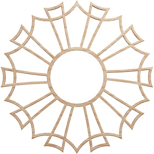Image of Ekena Millwork 20 inchOD x 7 inchID x 3 /8 inchT Augustus Wood Fretwork Pierced Ceiling Medallion, Alder