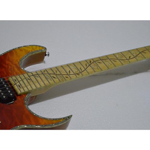 Guitare électrique personnalisée avec touche arbre de vie et accordeurs blocage haute précision - 4