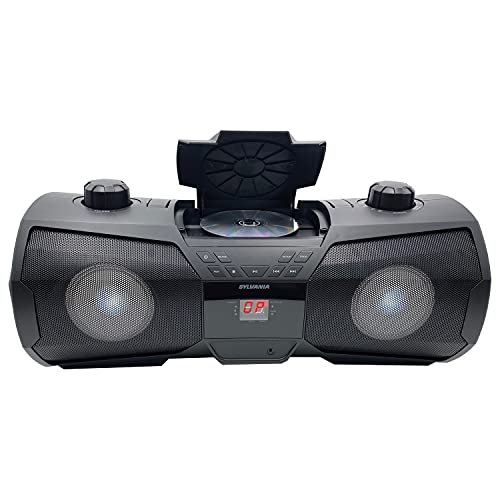 Sylvania Srcd1075Bt Bluetooth Portable Cd Radio Boombox With Led Lighting #TOP1