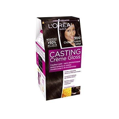 L'Oréal Paris Crème Gloss Tone-in-Tone 染发剂 - 不含氨 - 浓郁的深栗色 (300)