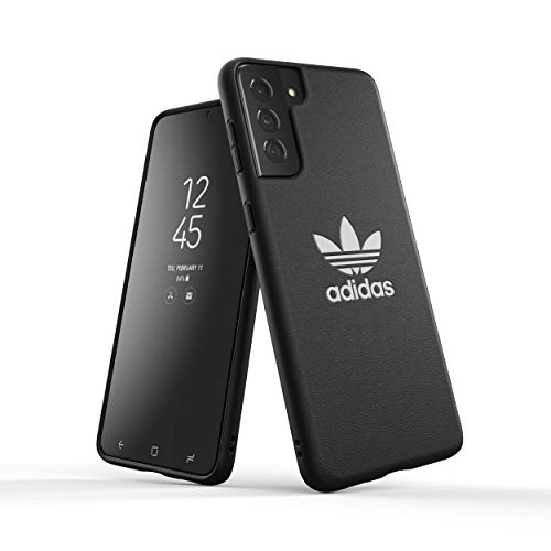 adidas 44756 Coque de Protection conçue pour Samsung Galaxy S21+, résistante aux Chutes, Bords surélevés résistants aux Chocs, Noir