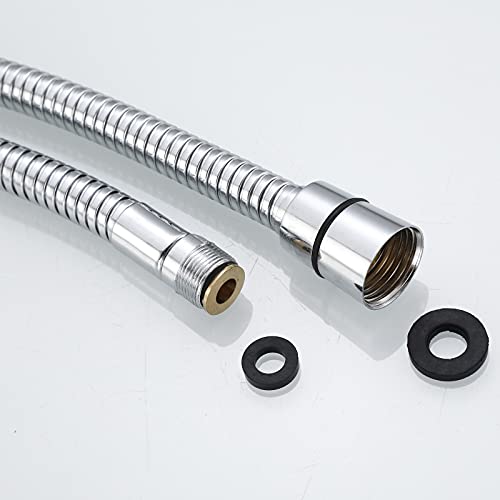 Gnimauhz Küche 78 Zoll oder 200 cm ausziehbarer Spülbecken-Wasserhahn Ersatz ausziehbarer Sprühkopf Schlauch Edelstahl (Galvanisierung, 2 Meter)