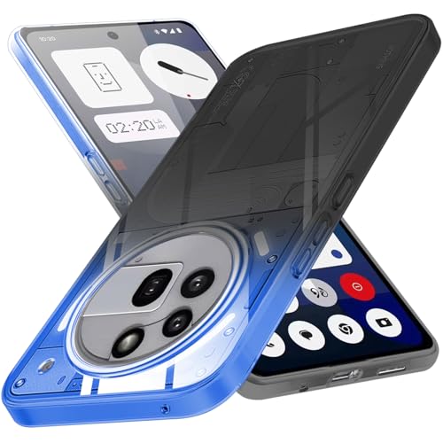 For Nothing Phone (3a) Pro �P�[�X �N���A ���^ TPU �ϏՌ� �O���f�[�V�����F �P�[�X ���΂ݖh�~ �C�菝�h�~ �y�� �l�C �X�}�z�P�[�X �J�����ی� ���C�����X�[�d�Ή� �u���[�u���b�N