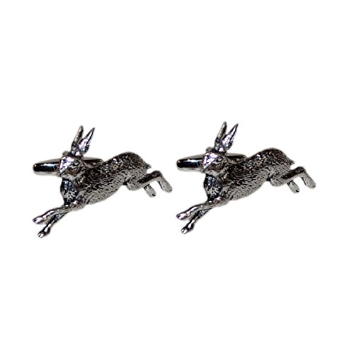Mancuernillas para hombre en peltre inglés miniatura 1