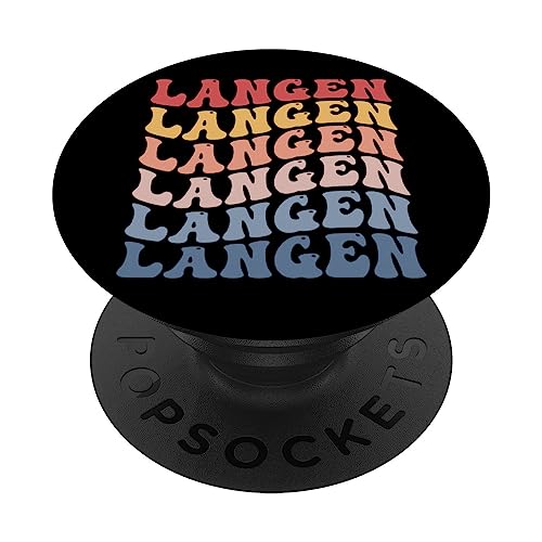 Langen City Groovy Retro PopSockets PopGrip Intercambiable