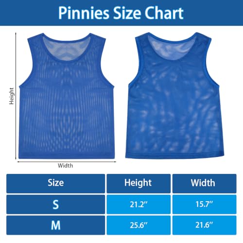 Image of Pinnies, Soccer Pennies for Youth & Adults, Scrimmage Vests 6 /12 /24 Pcs