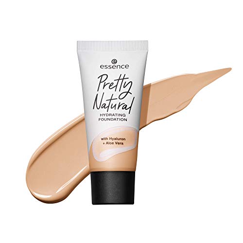 essence cosmetics Pretty Natural hydrating foundation 24h long lasting makeup 30ml (010 Cool Porcelaine)