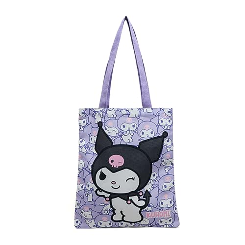 R&B Girls 126-1-AG218-1 Kuromi Printed Tote Bag Purple Free Size
