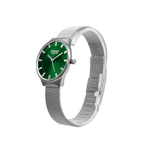 Image of BRUNO MILANO Stylish Watches Mesh Band Shiny Dial for Women and Girls