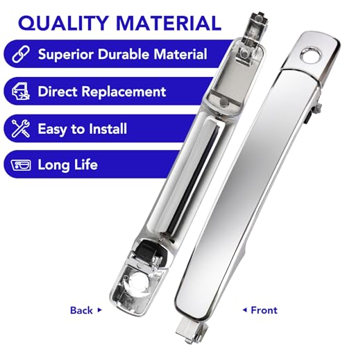 TAYATUO Driver Side Front Left Exterior Door Handle Compatible with Nissan Rogue 2010-2015, Nissan Murano 2003-2007,Infiniti FX35 FX45 2003-2008 Replace OE# 80640-CA012, 80640CA012, Without Smart Key by TAYATUO - Used condition - Image 7