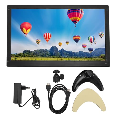 Pantalla Externa Gearwell de 15,6 Pulgadas con entradas HDMI, VGA, BNC, AV, USB y Altavoz Integrado. Pantalla de 1920 x 1080 para Consola de Juegos y TV.