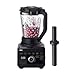 Braun PowerBlend 9 JB9040BK Hochleistungs-Standmixer mit 1600 Watt Motor, 2 l Tritan-Behälter, 18 Programme, 10 Geschwindigkeiten, Schwarz