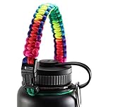 GALAXTEK Paracord Handle For Hydro Flask Wide Mouth Bottle - Durable Paracord Carrier, Secure Design Accessories, Survival Strap Cord With Safety Ring and Carabiner, Premium Quality