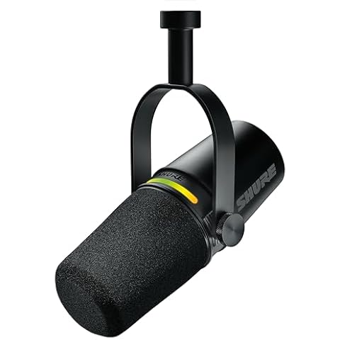 Shure MV7+ Podcast Microphone with LED Touch Panel Cover