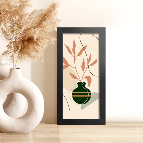 LaVie Home 4x8 Picture Frame for Wall Display, 4x8 Black Picture Frame with HD Plexiglas, 4 x 8 Frame 1 Pack, Display Frame for Vertical or Horizontal, Classic Collection