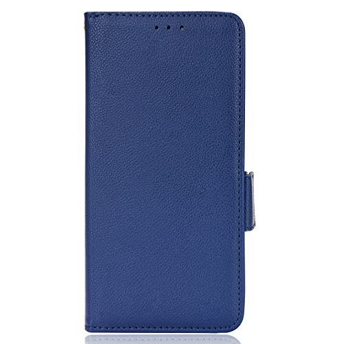 QINOUK - Funda para Samsung Galaxy M31s, hebilla lateral magnética, piel sintética, 3 ranuras, función atril, compatible con Samsung Galaxy M31s, color azul