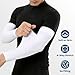 Mochabao 8 Pairs Soft Arm Sleeves, UV Sun Protection Cooling Compression Arm Covers for Outdoor Work, Sports, Men & Women (Black/White/Dark Gray/Light Gray)