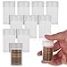 COIN STORAGE TUBES, round clear plastic w/ screw on tops for Small dollar coin / Sacagawea / Presidential (10 tubes)