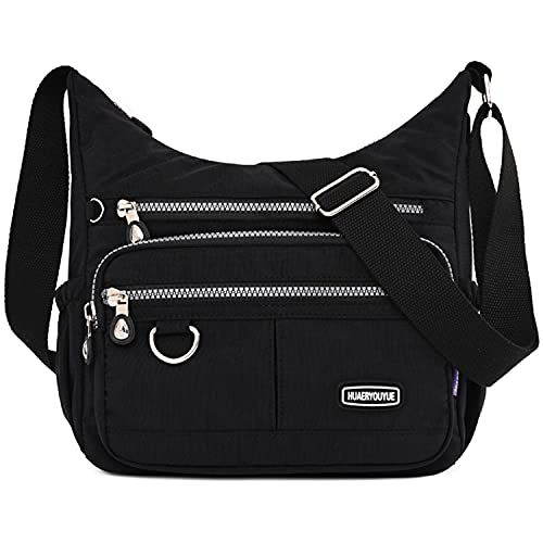 HUAERYOUYUE Bolsos de Hombro Impermeable Bolsa de Mensajero Mujer Bolso Bandolera Moda Bolsa Lateral Duradera Bolso Viaje para Libro Billetera Paraguas Bolsa de Deporte Cover