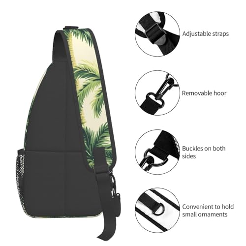 Morrales de senderismo sling bag con diseño Green Palm Tree miniatura 5
