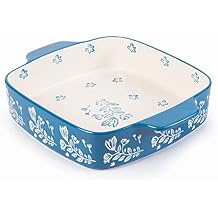 Baking Dish Ceramic Brownie Pan 9x9 Baking Pan Casserole Dish Lasagna Pan Square Rose Bakeware Sets