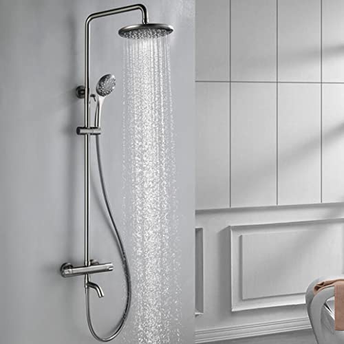 Colonne de douche thermostatique laiton contre les variations de température