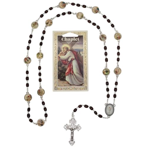 Image of Religious Chaplet Kit | Includes Prayer Card, Chaplet Beads, and Instructions | Catholic Prayer Devotionals | Great Gift for First Holy Communion and Confirmation
