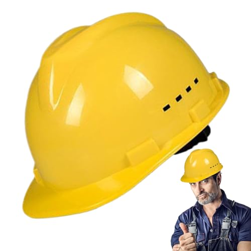 Casco protettivo da lavoro, regolabile, design leggero e confortevole, compagno di sicurezza ammortizzante per esterni, con supporto per la costruzione, protezione per la testa resistente, accessorio