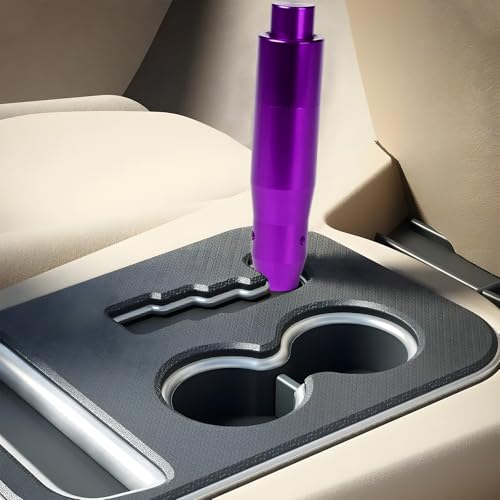KAUEGOW Automatic Shift Knob with Push Button, 5.7" Long Aluminum Alloy Car Shifter Lever Handle with Adapters, Heavy Weighted Gear Head for Most Auto Transmission Vehicles (Purple) by KAUEGOW - Used condition - Image 6