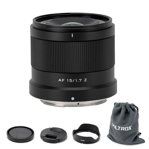 Image of VILTROX 15mm F1.7 Z, AF 15mm f /1.7 Z Mount Lens APS-C Wide Angle Lens Compatible with Nikon Camera Z50 Z30 Z6II Z7II Z6 Z7