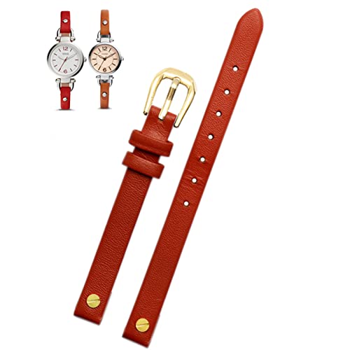 Bracelet cuir 8 mm pour Fossil ES4000 3745 souple et résistant avec vis incluses