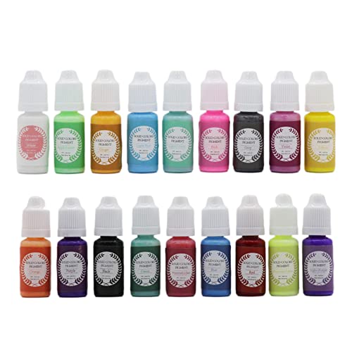 Tinta de alcohol concentrada en 18 colores para hacer joyas de placa de Petri, resina epoxi