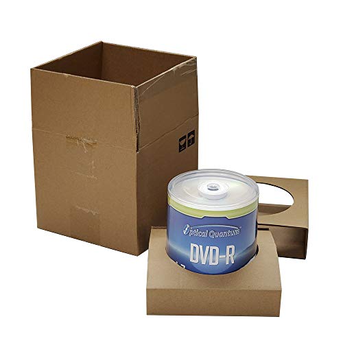 Image of DVD-R 4.7GB 16X Blank DVD Discs, 100-Pack Spindle Cake Box | Logo Top Branded surface. FFP packaging. Blank DVDs for burning video, DVD-R blank discs for reliable recording and storage