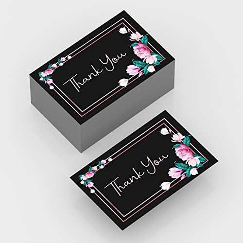Image of Clickedin - 50 Pieces Thank You Greeting Card Tags for All Occasion