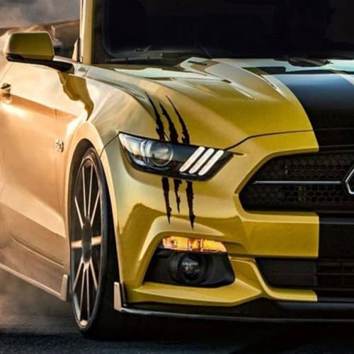 GOPC Autocollants de Marques de Griffes,Convient pour DS DS3 DS4 DS5 DS5LS DS6 DS7 DS9, Stripe Sticker,3-Black – vue 3