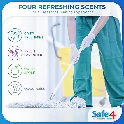 Safe4 Professional Surface Disinfectant Ready to Use - Enhanced Formulation,UK Manufactured,for Effective Virus & Bacteria Protection (500ml,Pack of 1,Freshmint) - Image 4