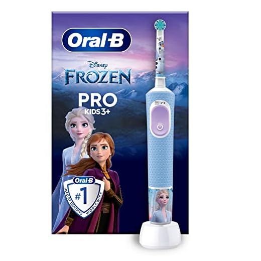 Oral-B Pro Kids Cepillo De Dientes Eléctrico, 1 Mango De Frozen, 1 Cabezal, Diseñado Por Braun, Apto Para Niños Mayores De 3 Años