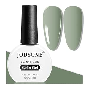 JODSONE 10ml Sage Green Gel Nail Polish - High Gloss, Soak Off UV/LED, Long-lasting, Salon Quality at Home