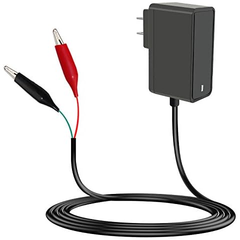 MEROM UL Listed 6V 0.6A Battery Charger for Moultrie Battery with LED Light Indicator Float Charger Cord Adapter Cover