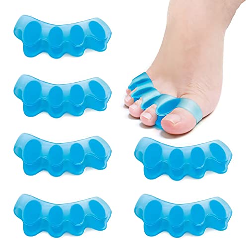 Lot de 6 séparateurs d'orteils en gel pour pieds, correcteur d'oignon pour homme et femme, redresseur d'orteils en marteau, pour se chevaucher les orteils, orteils en griffe Cover