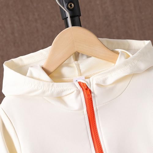 Azmxynol Boys Clothes Kids Toddler Boy Color Block Hoodie Sweatshirt & Pants Little Boys 2pcs Fall Winter Outfits Set(5-6T)