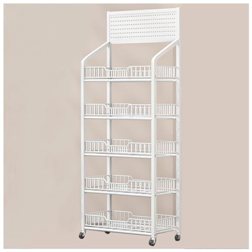 Support à bonbons et chips métallique haute résistance avec étagères de stockage modulaires