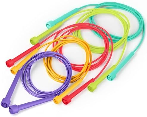 five assorted colour skipping ropes for schools and nurseries pack of 5